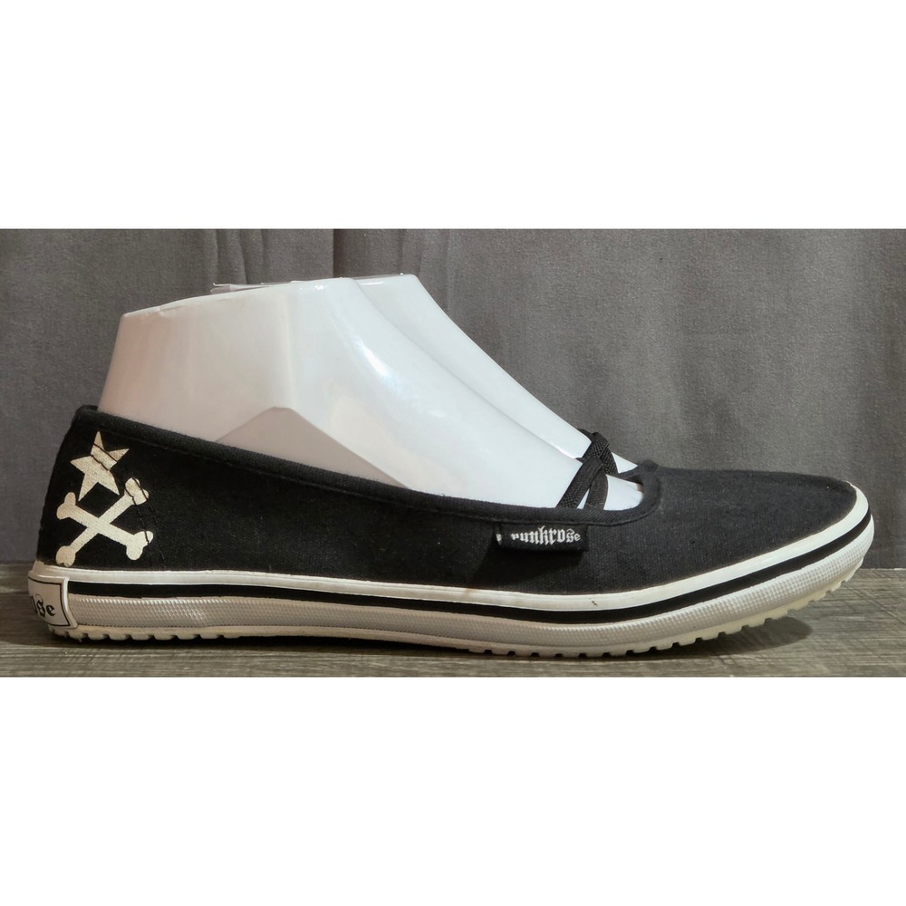 Punkrose Canvas Slip On Ballet Flats Womens Size 7 Black